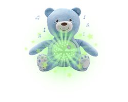Chicco First Dreams Baby Bear - Babyprojector & Knuffel met Nachtlampje en Muziek - Blauw (0M+)