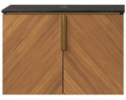 CHICFURN Badkamermeubel - 2 deuren - Opbergruimte - Staand - Eikenhoutlook