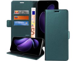 ChiGuard Book Case Hoesje geschikt voor OPPO Reno 13 Pro - Hoesje - Magnetische Sluiting - Portemonnee Turqoise