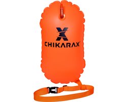 Chikarax zwemboei voor openwaterzwemmen - Zwem boei - Compact formaat - 10 liter - Akai 1.0 - Neon Oranje