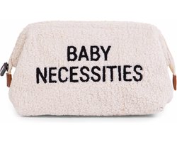 Childhome Baby Necessities Toilettas - Teddy Ecru - Waterafstotend - Ruim & Compact - Perfect voor Onderweg