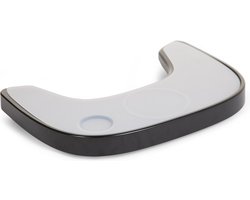Childhome - Evolu Eettablet voor Kinderstoel - ABS - Zwart + Siliconen Placemat
