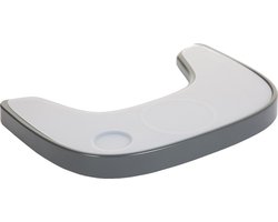 Childhome - Evolu Eettablet voor Kinderstoel - Antraciet - ABS - Inclusief Siliconen Placemat