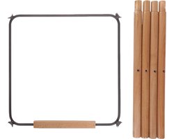 Childhome - Evolu Extra Set Lange Poten - Voetsteun - Kinderstoel poten - Hout - Naturel - Naturel Antraciet