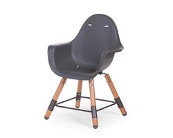 Childhome Evolu Kinderstoel - Antraciet - Verstelbaar In Hoogte - 56 x 56 x 92 cm