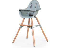 Childhome Evolu Kinderstoel - Munt - 6 mnd tot 6 jaar - Verstelbare Hoogte (50-75 cm / 90 cm)