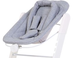 Childhome Evosit Newborn Zitje – Inclusief Jersey Hoes – Wit/Grijs – Voor Evosit & Lambda 3 – Vanaf 0 Maanden