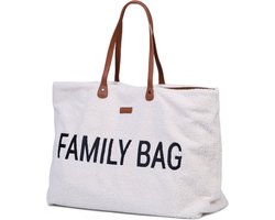 Childhome Family Bag Verzorgingstas - Luiertas - Teddy Ecru - Superzacht & Ruim - 55 x 18 x 40 cm