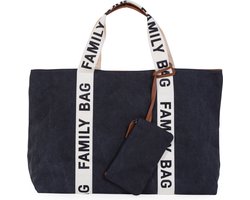 Childhome Family Bag - Verzorgingstas - Signature - Canvas Zwart - Ruim & Waterafstotend