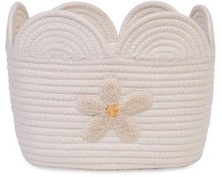 Childhome - Flower Collection - Opbergmand - Bloem - 30x20x14 - Wit