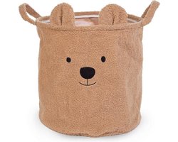 Childhome - Opbergmand - 40x40x40 Cm - Teddy - Bruin - Speelgoedmand - Wasmand