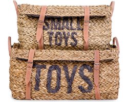 Childhome - Rattan Opbergmanden - Set van 2 - Decoratief & Praktisch - Zeegras
