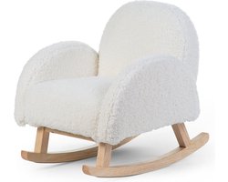 Childhome Schommelstoel - Teddy Ecru - Comfortabel & Stijlvol - Perfect voor Kinderen