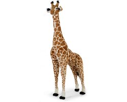Childhome - Staande Giraf Knuffel - Bruin Geel - Kinderen - Speelgoed - 65x35x180 Cm
