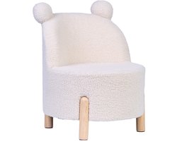 Childhome - Stoel Voor Kinderen - Teddy - Ecru Naturel - 45x45x56cm