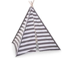 CHILDHOME - TIPI TENT GRIJS WIT STREEPJES