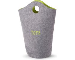 CHILDHOME - VILTEN SPEELGOEDZAK O GRIJS LIMOEN 31x32x72
