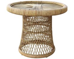 Chillvert Parma Ronde Rotan Tafel 60 Cm Bruin