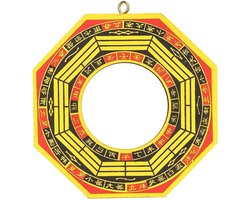 Chinese Feng Shui Bolle Spiegel - Traditionele Geluksspiegel - Taoïstische Spiegel voor Huisdecoratie - 4 Inch Concave Spiegel