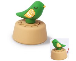 Chirp Bird Keukenwekker - Mechanische Keukenwekker - Leuke Handmatige Timer - 60 Minuten Mechanische Aftelklok Keukenwekker - Geschikt voor Bakken, Koken, Studeren en Fitness Management - Groen