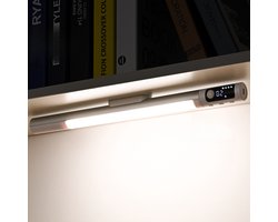 CHIWIN LED Kastenlamp - Draadloos Onderkast Verlichting - Dimbaar Bewegingssensor - Oplaadbaar - Keuken Kast Plank Verlichting - 38cm