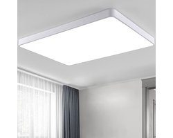 CHIWIN Slimme 48 W LED plafondlamp 60×40 cm – ultradun & dimbaar via afstandsbediening of app – energiezuinig & oogvriendelijk – voor woon-, slaap- & werkruimte