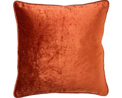 CHLOE | sierkussen 50x50 cm | Potters Clay | oranje | Hoii | met duurzame kussenvulling