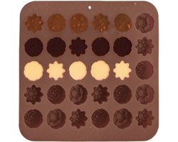 Chocoladevorm Silicone Oranje SILLINIE - Bonbonvorm - Chocolade Praline Bonbons Snoep Vorm - Bakvorm - Fondant - Ijsklontjes