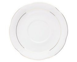 Chodzież Kamelia B014 Porseleinen Schotel 15 cm met gouden rand