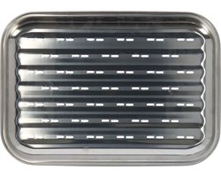 CHPN - BBQ tray - BBQ plaat - Groente grillen - Barbecue Grillrooster - RVS - BBQ bak voor groente, vis of vlees - BBQ plaatje - Barbecue schaal