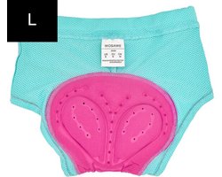 CHPN - Fietsbroek - Zeembroekje - Fiets ondergoed - Met zeem - L - Valt klein - Unisex - Onderbroek voor fietsen - Fietsshort - Bilpijn bij fietsen - Mintgroen