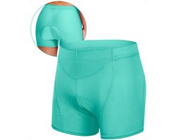 CHPN - Fietsbroek - Zeembroekje - Fiets ondergoed - Met zeem - XXL - Valt klein - Unisex - Onderbroek voor fietsen - Fietsshort - Bilpijn bij fietsen - Mintgroen