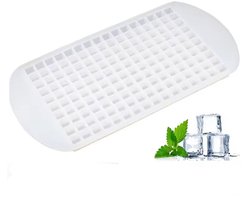 CHPN - Mini Ijsklontjesmal - Ijsklontjes vorm - ijsklontjes - Ijsklontjes maken - 1CM ijsklontjes - Cocktail ijsklontjes - Ice mold - Siliconen mal - Wit