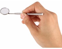 CHPN - Tandartsspiegeltje - Tandarts spiegel - Klein spiegeltje - Mondspiegel - RVS mondspiegel - Mondhygiëne - Tandarts tool - Tand accessoire - Schone mond