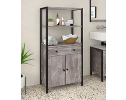 Chris|Commode met 2 Deuren en 1 Lade in Partical Board beton