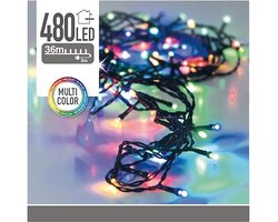 Christmas Decoration Kerstverlichting - gekleurd - 480 leds - 3600 cm - groen snoer