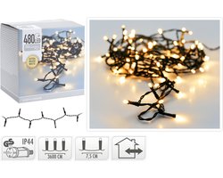 Christmas Decoration Kerstverlichting - warm wit - 480 leds - 3600 cm - groen snoer