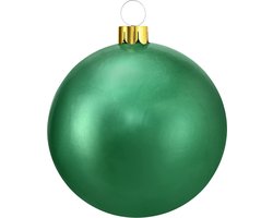 Christmas Decoration mega grote kerstbal - 45 cm - groen - opblaasbaar