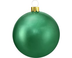 Christmas Decoration mega grote kerstbal - 65 cm - groen - opblaasbaar