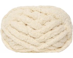 Chunky garen - Handgebreide deken - 25 meter - Extra zacht - DIY - Kussen - Deken - Huisdierbed - Beige