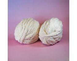 Chunky Yarn Hand Knitting – 2 Stuks Chunky Wol – Beige Chenille Brei Garen – Voor Dekens & Sjaals