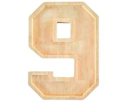 cijfers 9/6 snoepdoos, charcuterie serveerdienblad hout, letters dienblad, lichte en praktische snoephouder, voor charcuterie, chocolade, snoep, feestdecoraties, 30 x 20 cm