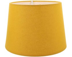 Cilinder Lampenkap Natuurlijke Linnen Lampenkap E14 E27 Drum Lampenkap voor Tafel Bedlamp Vloerlamp Thuisdecoratie Geel