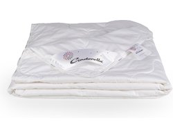 Cinderella Bamboo Dekbed Zomer - 2 Persoons - Bamboo Vulling - Katoenen Tijk - Anti-allergie - 240x220 cm