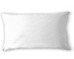 Cinderella Basic Kussensloop - Set van 2 - Met rits - Katoen - 40x80 cm - Wit