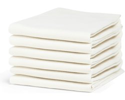 Cinderella - Checkmaid - Theedoeken set - Set van 6 - 100% Katoen - 60x65 cm - Wit