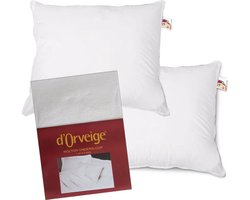 Cinderella Classic Hoofdkussen Set (2 Kussens + 2 Moltonslopen) - Medium - Synthetisch - 60x70 cm