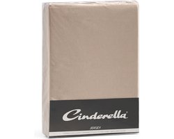 Cinderella Hoeslaken Jersey topper 15 cm - Taupe - 160x200/210