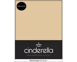 Cinderella Hoeslaken Percaline Optiform Zand-180 x 200 cm