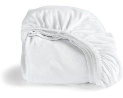 Cinderella - Hoeslaken (tot 25 cm) - Double Jersey - 70x200 cm - Wit